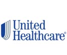 The image shows a logo with the text United Healthcare prominently displayed, indicating the name of a healthcare organization.